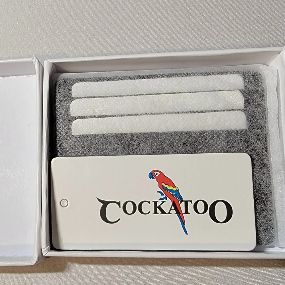 Cockatoo Leather Card Holder RFID Brown - NIB